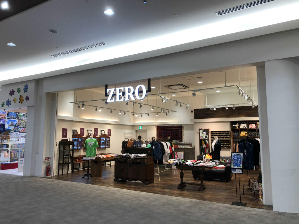 2018年秋、草津市のイオンモール草津にセレクトショップ「ZERO」がオープンしていました。
