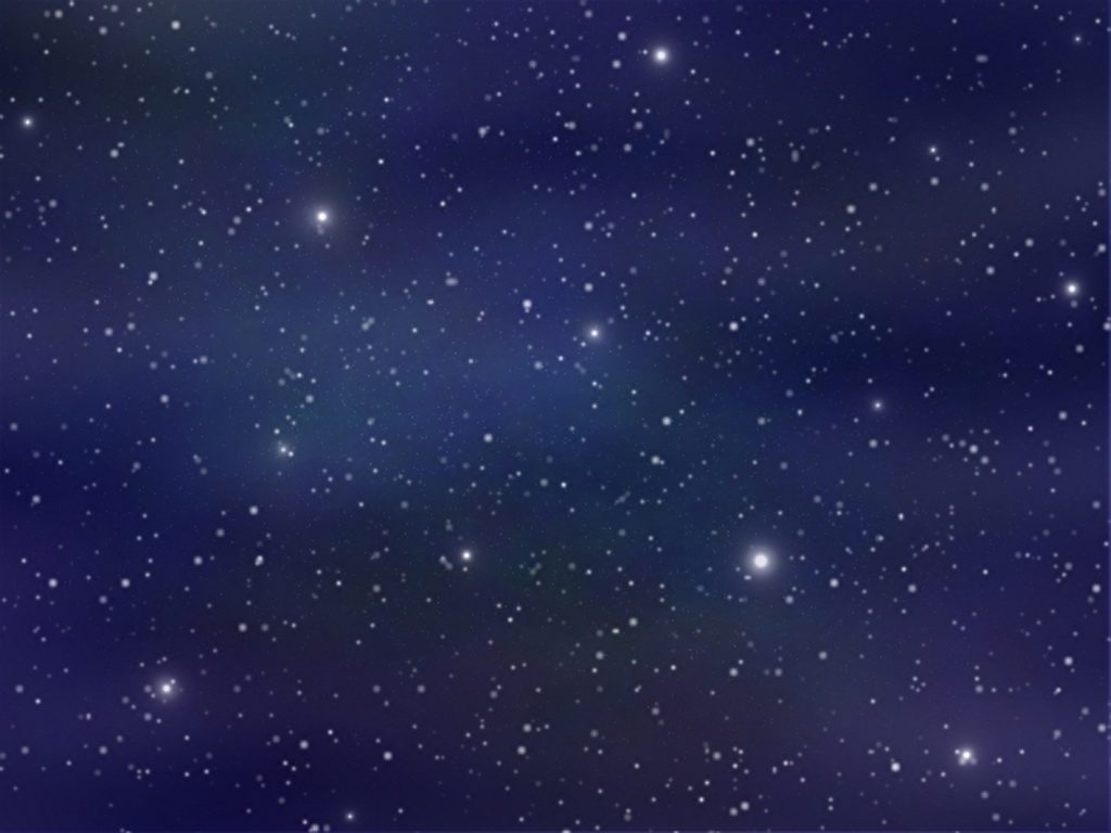 夜空にたくさん輝く星