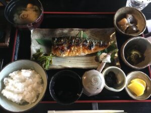 甲賀市水口町かまどごはん「ふみや」焼き魚